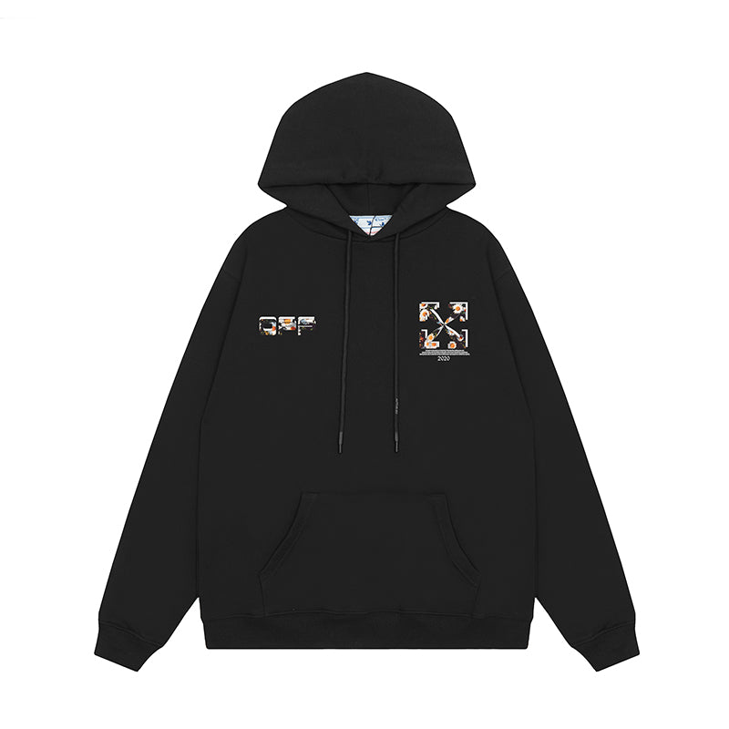 OFF WHITE Hoodie Trendy Street Style Personalized Cotton