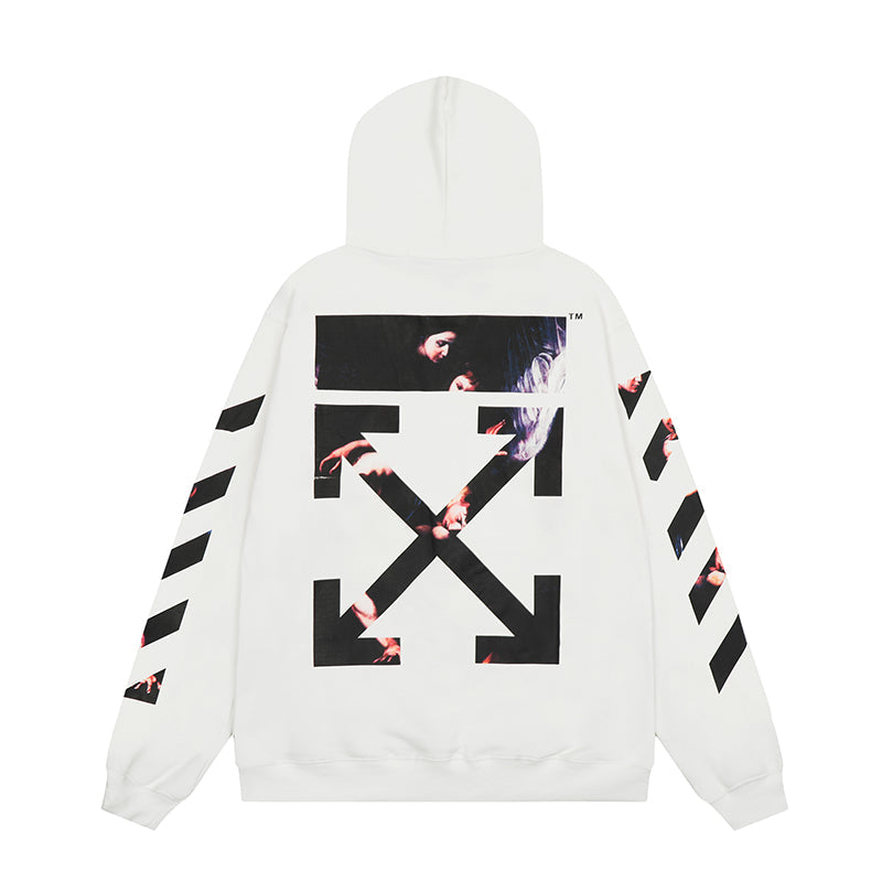 OFF WHITE Hoodie Trendy Street Style Personalized Cotton