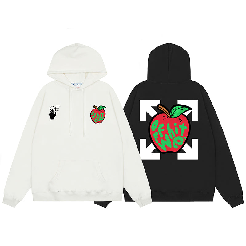 OFF WHITE Hoodie Trendy Street Style Personalized Cotton