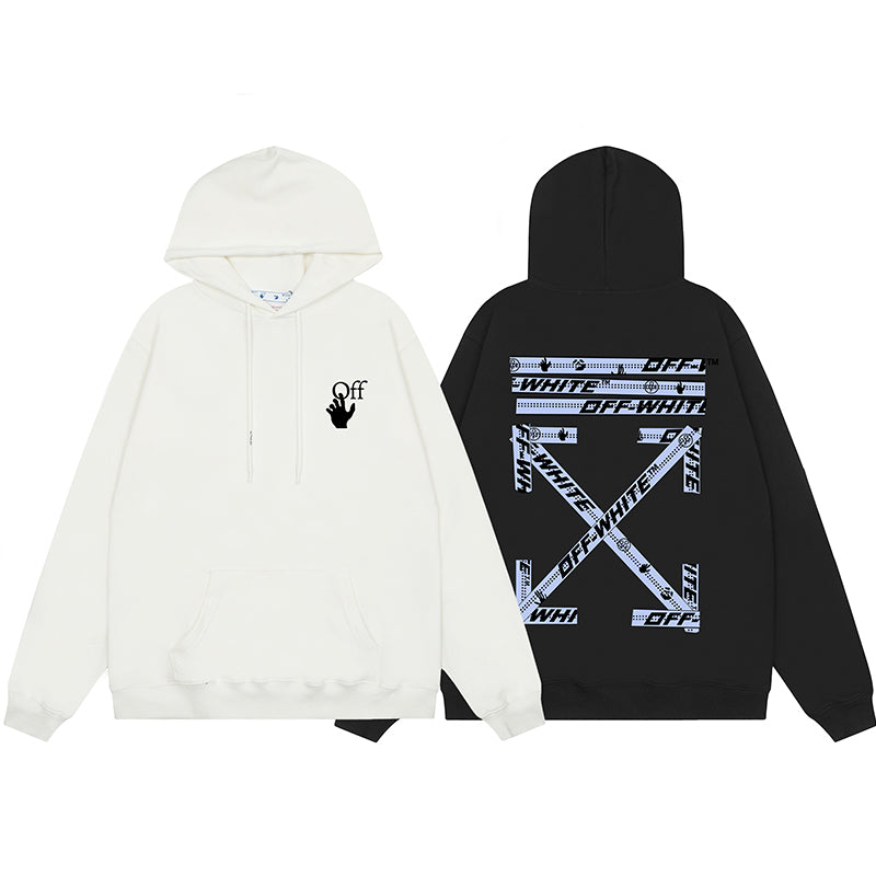 OFF WHITE Hoodie Trendy Street Style Personalized Cotton