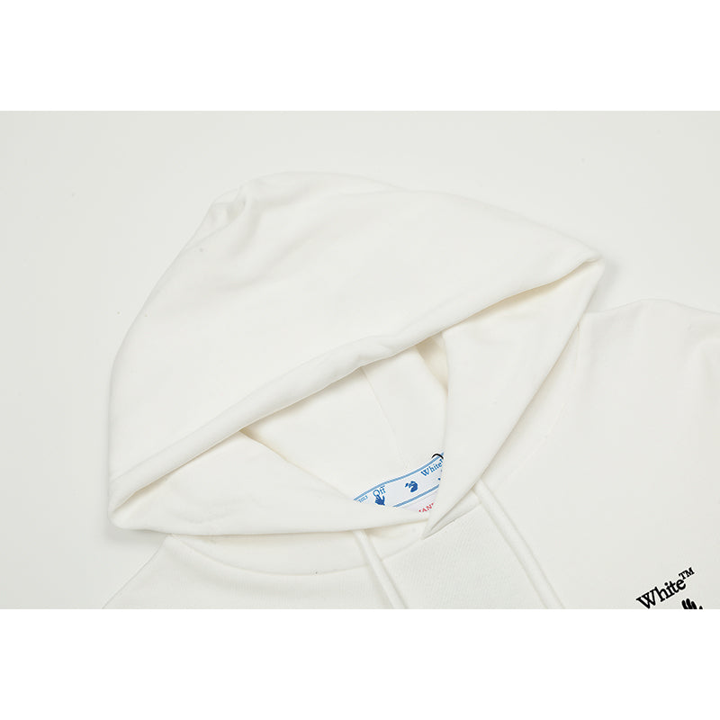 OFF WHITE Hoodie Trendy Street Style Personalized Cotton
