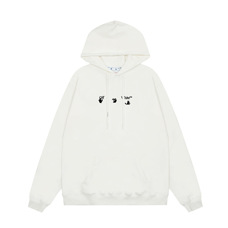 OFF WHITE Hoodie Trendy Street Style Personalized Cotton