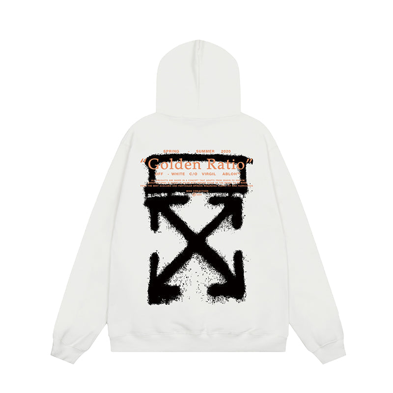 OFF WHITE Hoodie Trendy Street Style Personalized Cotton