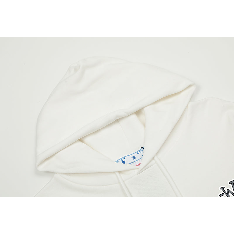 OFF WHITE Hoodie Trendy Street Style Personalized Cotton