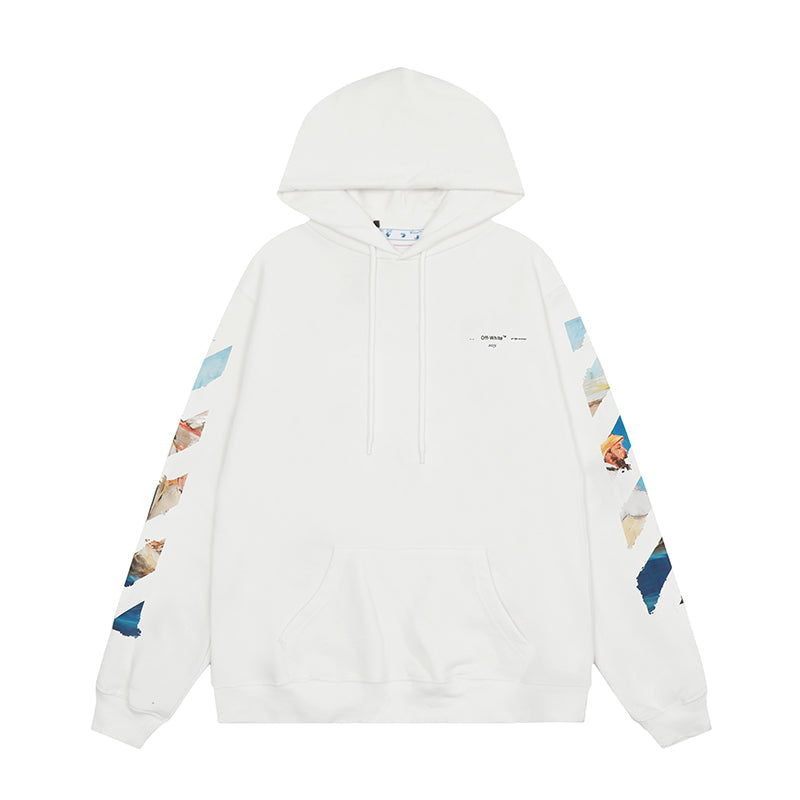OFF WHITE Hoodie Trendy Street Style Personalized Cotton