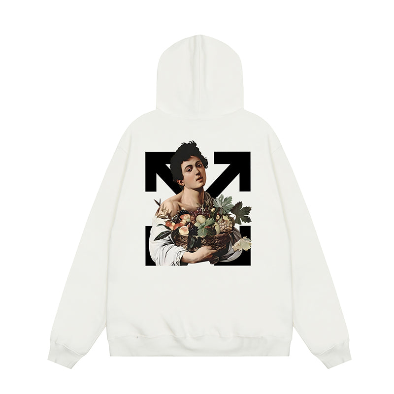 OFF WHITE Hoodie Trendy Street Style Personalized Cotton