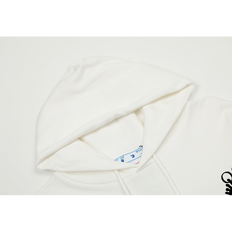 OFF WHITE Hoodie Trendy Street Style Personalized Cotton