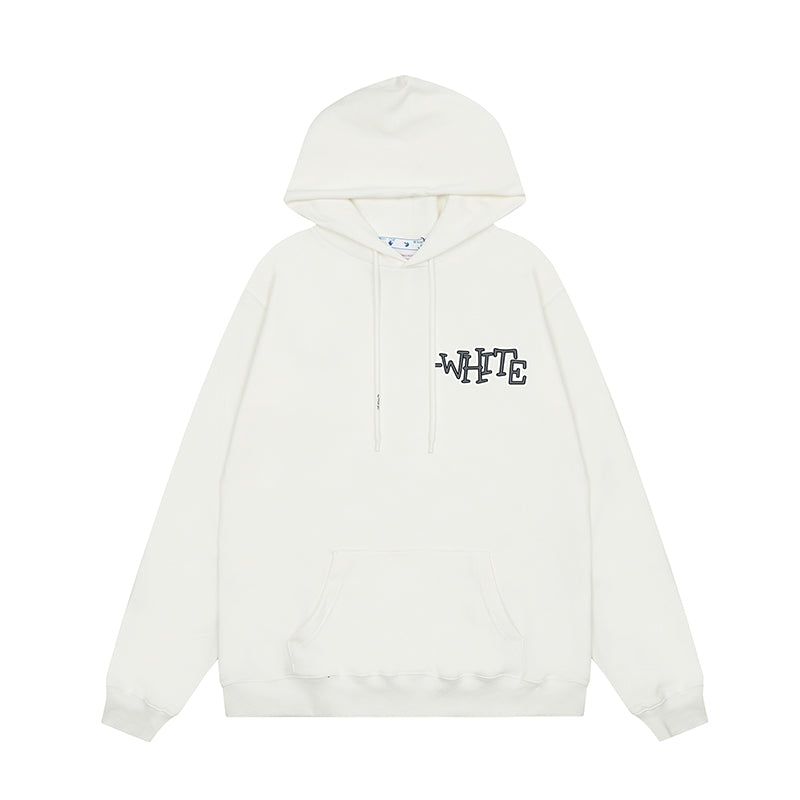 OFF WHITE Hoodie Trendy Street Style Personalized Cotton