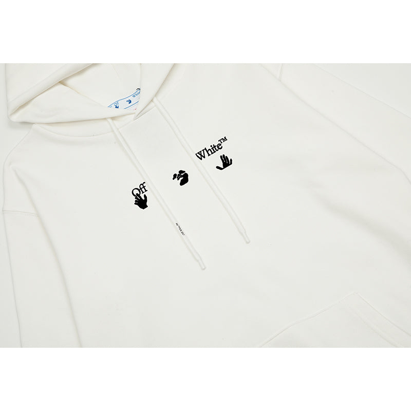 OFF WHITE Hoodie Trendy Street Style Personalized Cotton