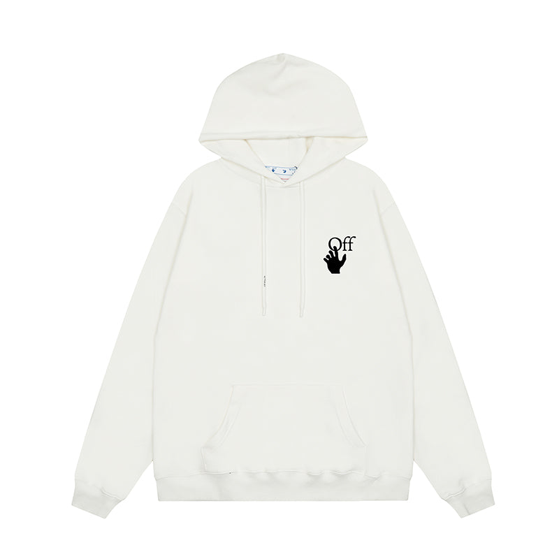 OFF WHITE Hoodie Trendy Street Style Personalized Cotton