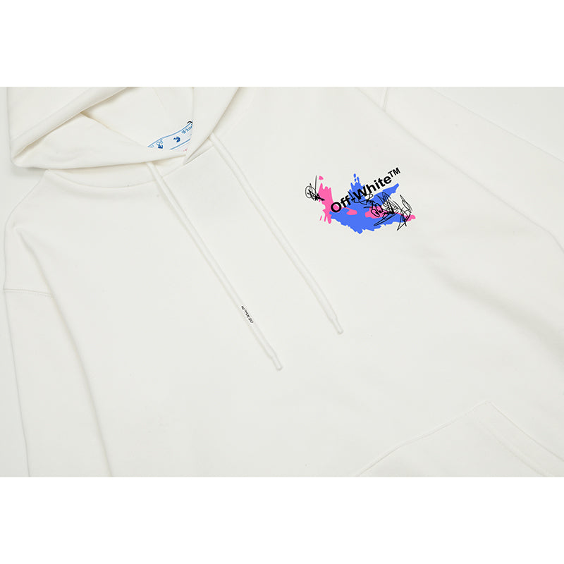 OFF WHITE Hoodie Trendy Street Style Personalized Cotton