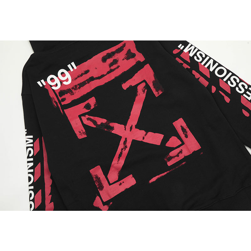 OFF WHITE Hoodie Trendy Street Style Personalized Cotton