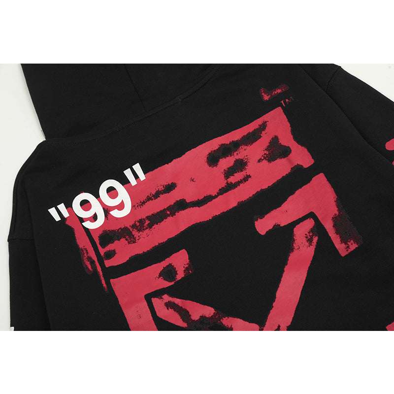 OFF WHITE Hoodie Trendy Street Style Personalized Cotton