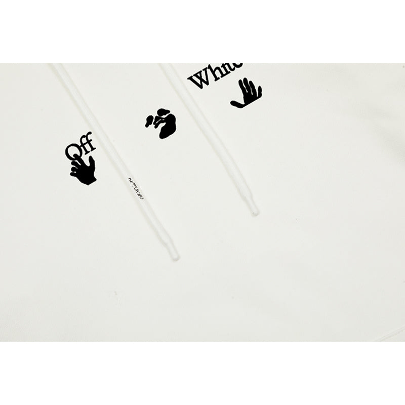 OFF WHITE Hoodie Trendy Street Style Personalized Cotton