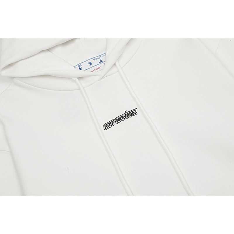 OFF WHITE Hoodie Trendy Street Style Personalized Cotton
