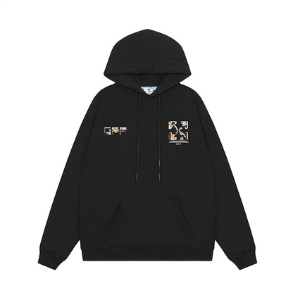 OFF WHITE Hoodie Trendy Street Style Personalized Cotton