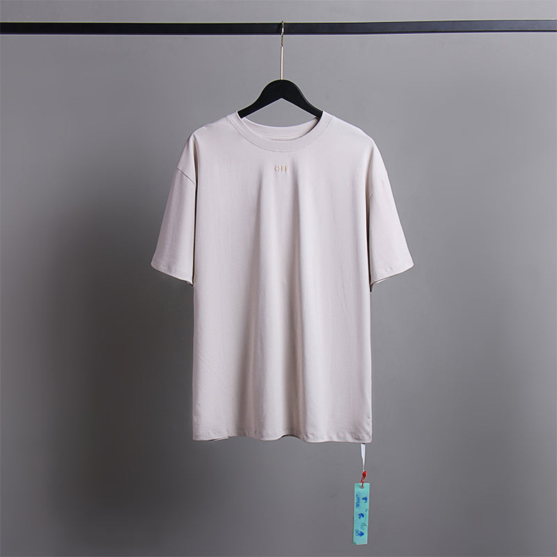 Off White T Shirts Tie-Dye Process Loose Men'S And Women'S Same Style Pure Cotton Short Sleeves