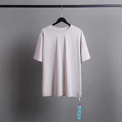 Off White T Shirts Tie-Dye Process Loose Men'S And Women'S Same Style Pure Cotton Short Sleeves