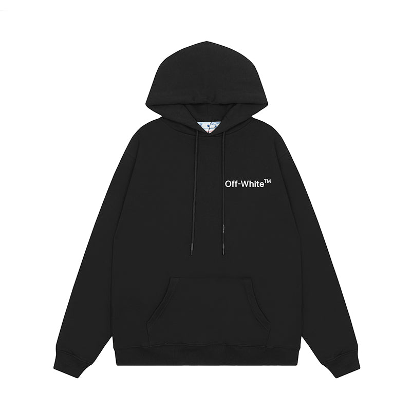 OFF WHITE Hoodie Trendy Street Style Personalized Cotton