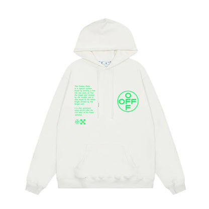 OFF WHITE Hoodie Trendy Street Style Personalized Cotton