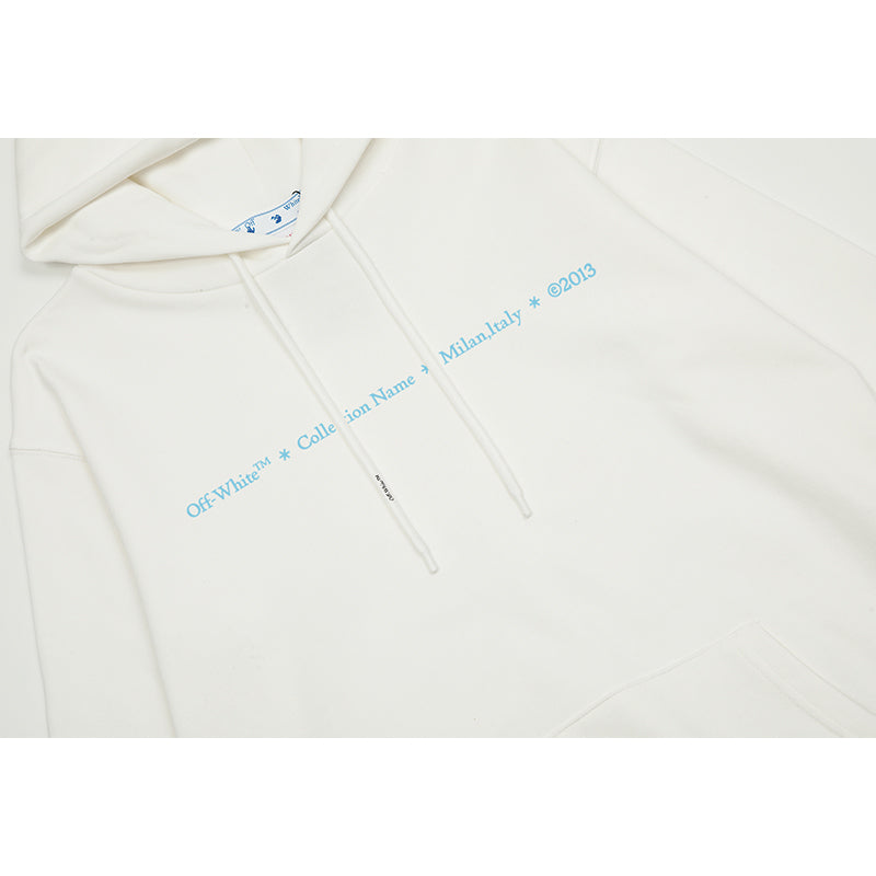 OFF WHITE Hoodie Trendy Street Style Personalized Cotton