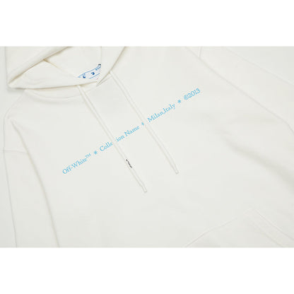 OFF WHITE Hoodie Trendy Street Style Personalized Cotton