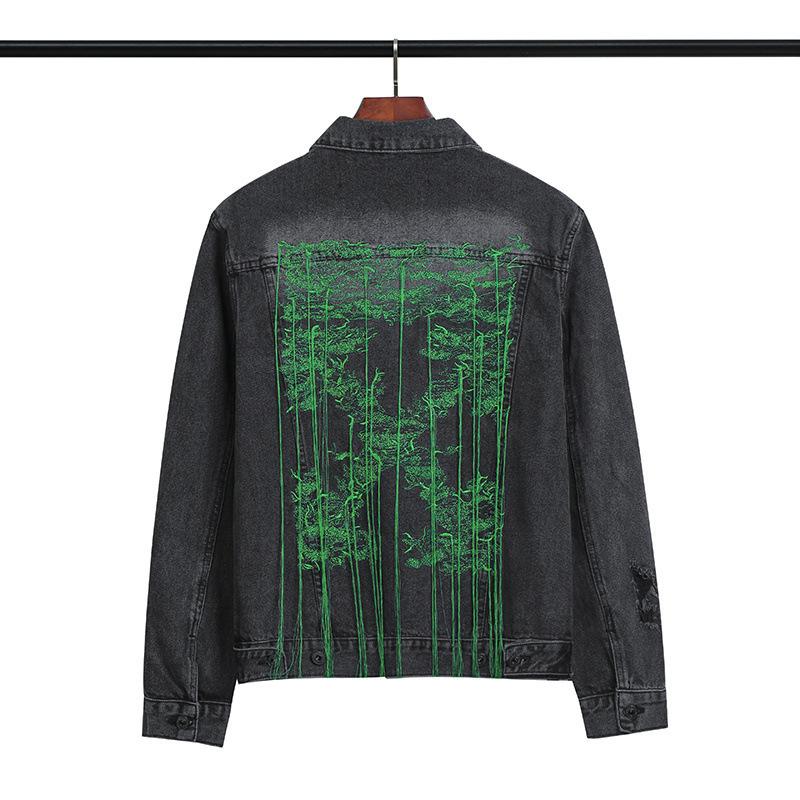 Off White Denim Jacket Plus Size Casual Owt