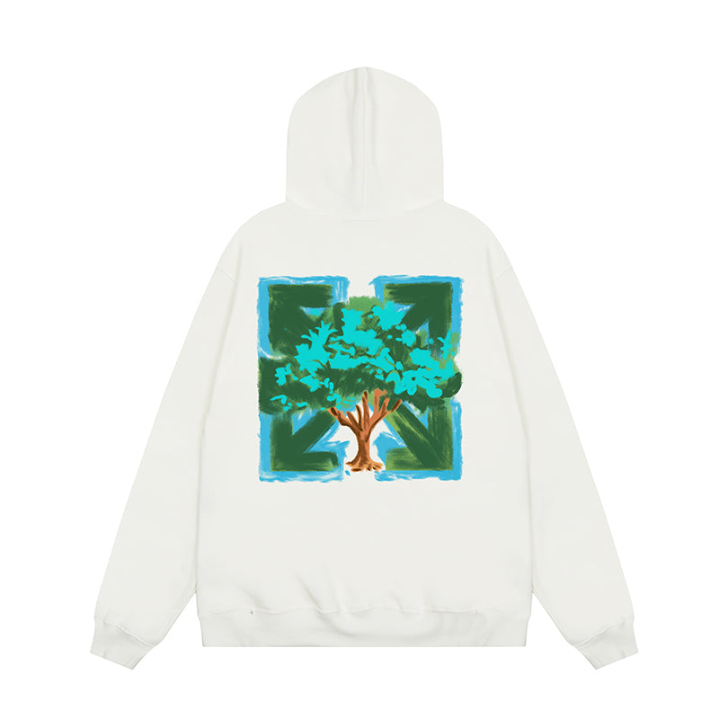 OFF WHITE Hoodie Trendy Street Style Personalized Cotton