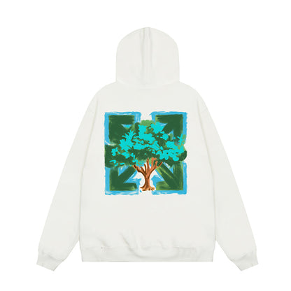 OFF WHITE Hoodie Trendy Street Style Personalized Cotton