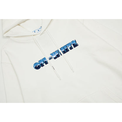 OFF WHITE Hoodie Trendy Street Style Personalized Cotton