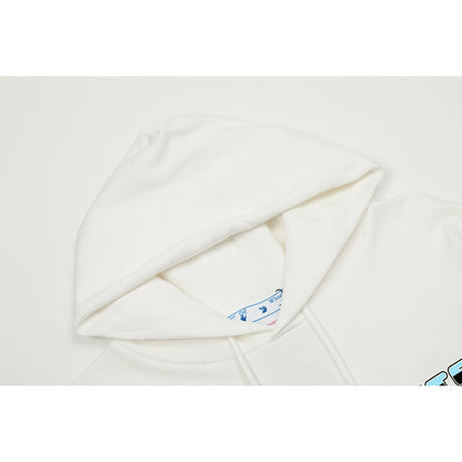 OFF WHITE Hoodie Trendy Street Style Personalized Cotton