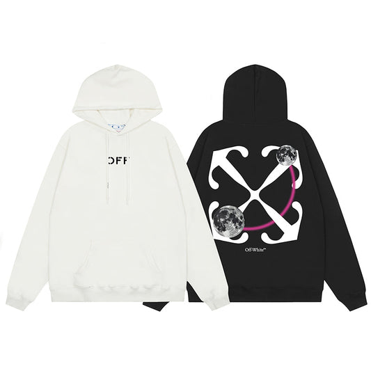 OFF WHITE Hoodie Trendy Street Style Personalized Cotton