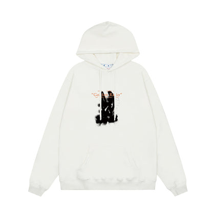 OFF WHITE Hoodie Trendy Street Style Personalized Cotton