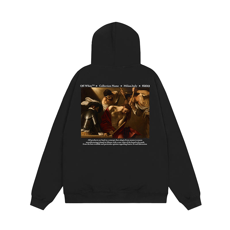 OFF WHITE Hoodie Trendy Street Style Personalized Cotton