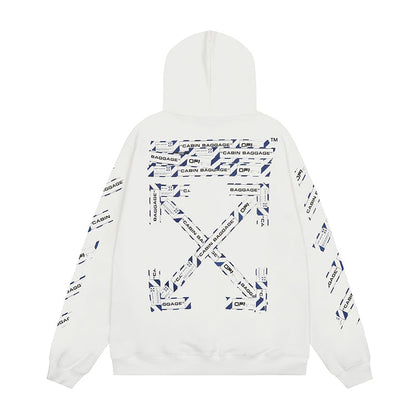 OFF WHITE Hoodie Trendy Street Style Personalized Cotton