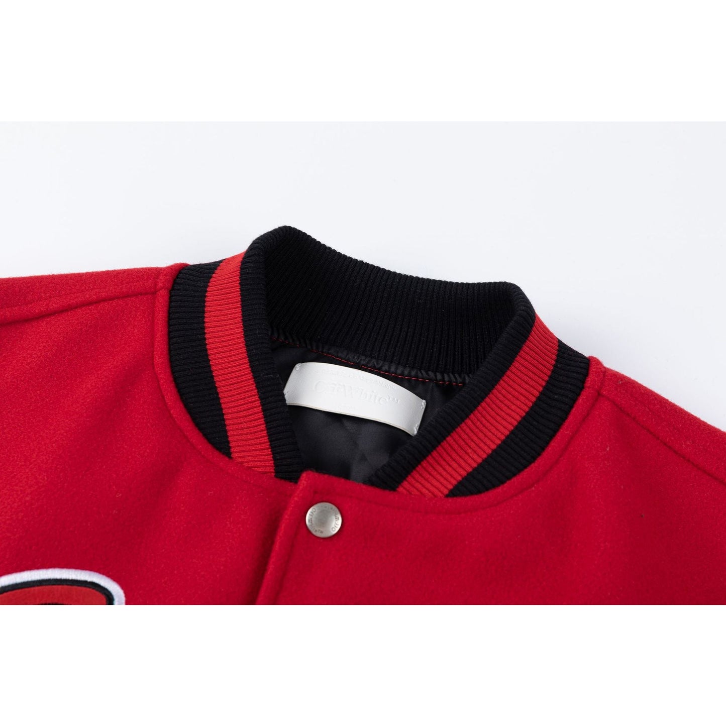 Off White Jacket Spring and Autumn OW Cartoon Scorpion Pattern Baseball Jacket Jacket