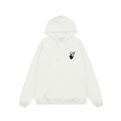 OFF WHITE Hoodie Trendy Street Style Personalized Cotton