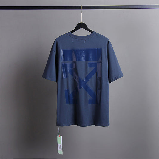 Off White T Shirts Tie-Dye Process Loose Men'S And Women'S Same Style Pure Cotton Short Sleeves