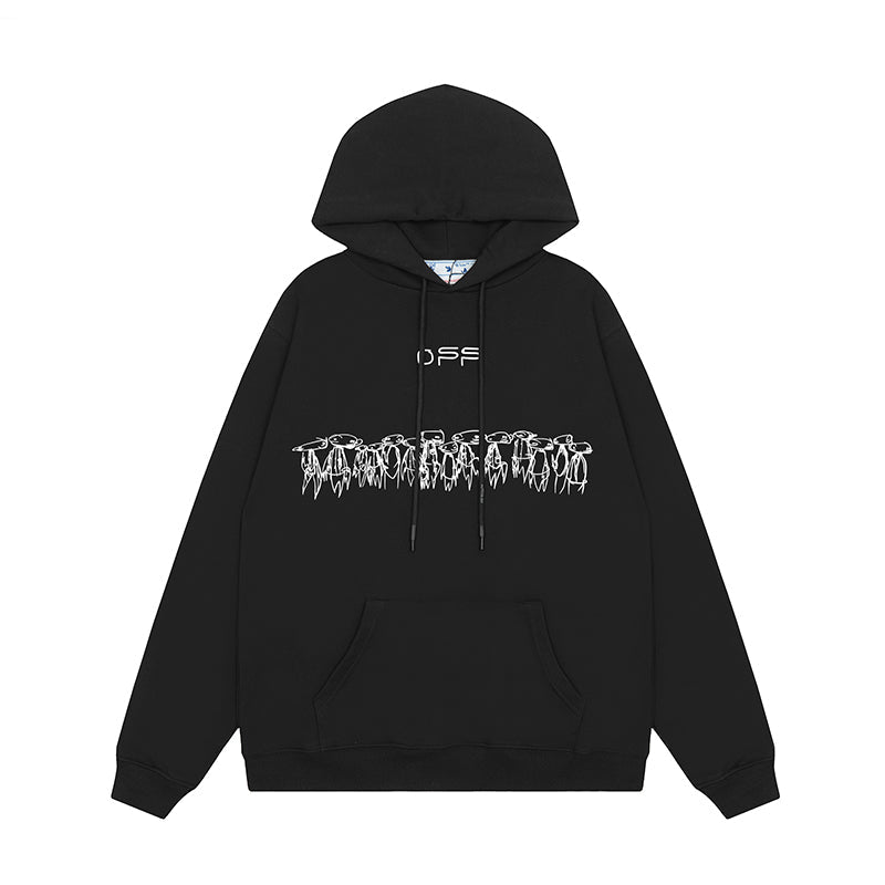 OFF WHITE Hoodie Trendy Street Style Personalized Cotton