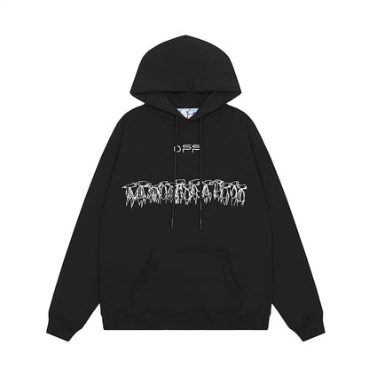 OFF WHITE Hoodie Trendy Street Style Personalized Cotton