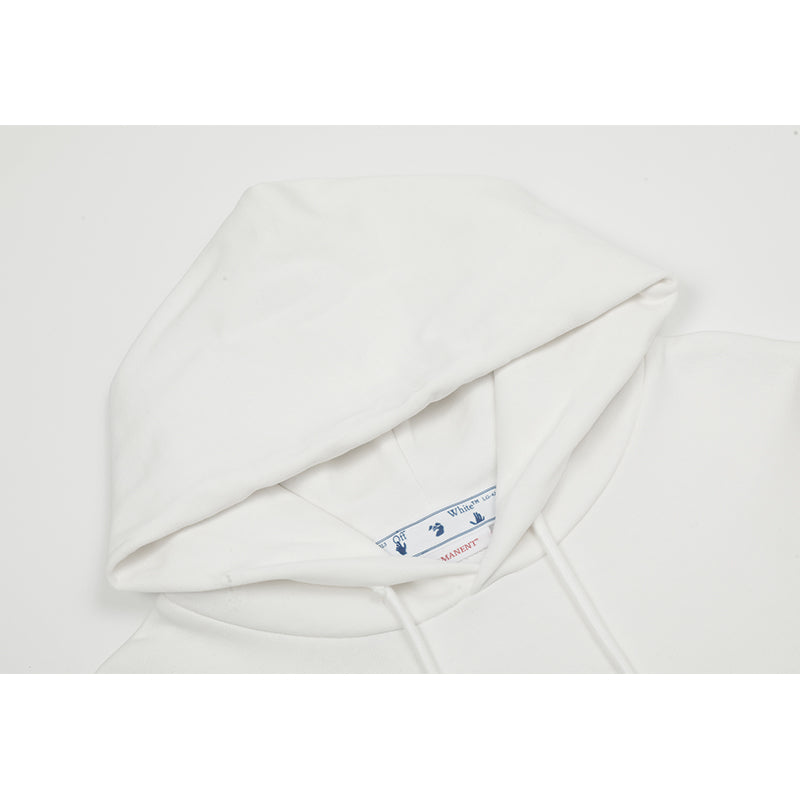 OFF WHITE Hoodie Trendy Street Style Personalized Cotton