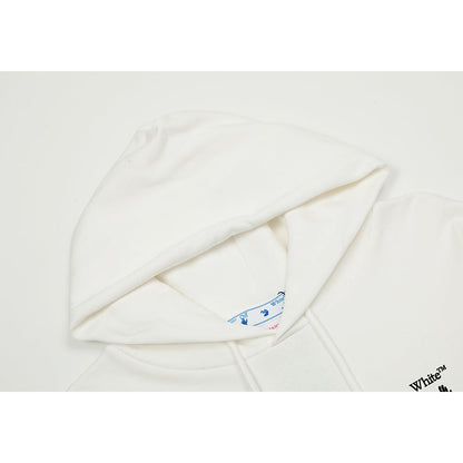 OFF WHITE Hoodie Trendy Street Style Personalized Cotton
