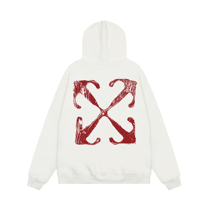 OFF WHITE Hoodie Trendy Street Style Personalized Cotton