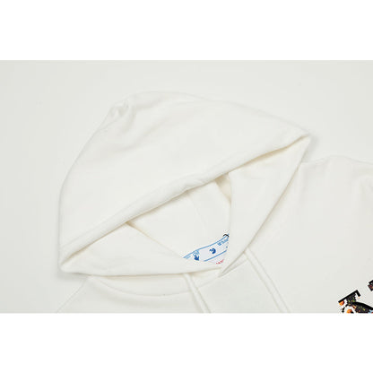 OFF WHITE Hoodie Trendy Street Style Personalized Cotton