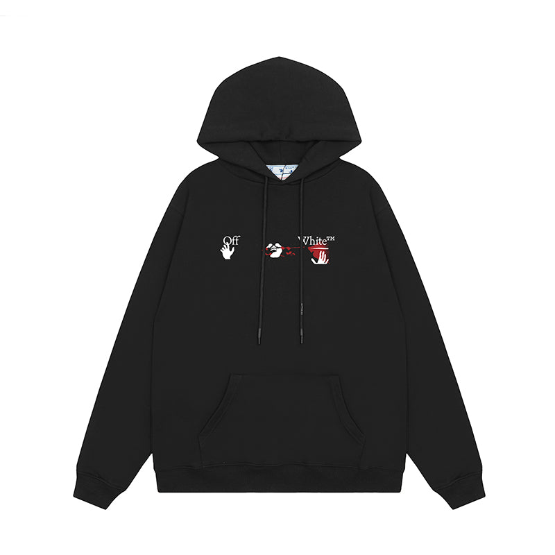 OFF WHITE Hoodie Trendy Street Style Personalized Cotton