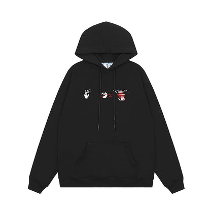 OFF WHITE Hoodie Trendy Street Style Personalized Cotton