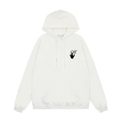 OFF WHITE Hoodie Trendy Street Style Personalized Cotton