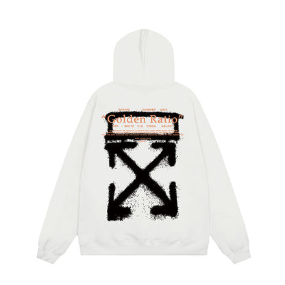 OFF WHITE Hoodie Trendy Street Style Personalized Cotton