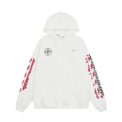 OFF WHITE Hoodie Trendy Street Style Personalized Cotton