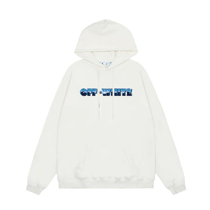OFF WHITE Hoodie Trendy Street Style Personalized Cotton